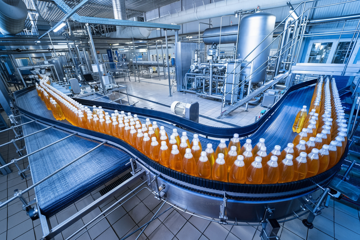 Illustration usine embouteillage